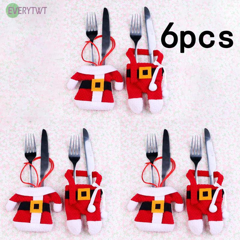 Túi Đựng Muỗng Nĩa Hoạ Tiết Giáng Sinh Dễ Thương