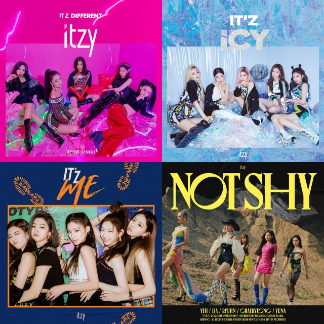 Có sẵn album ảnh ITZY ICY, IT'Z ME, IT'Z ICY, Guess who, Not Shy