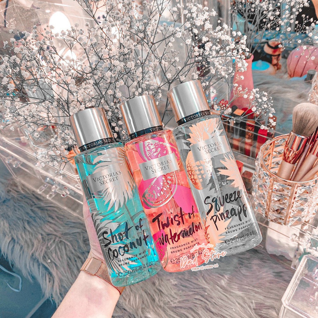 Xịt Thơm Body Mist Victoria’s Secret 🌸𝗙𝗿𝗲𝗲𝗦𝗵𝗶𝗽🌸 Xịt Toàn Thân Aqua Kiss, Love Spell, PureSeduction 250ml