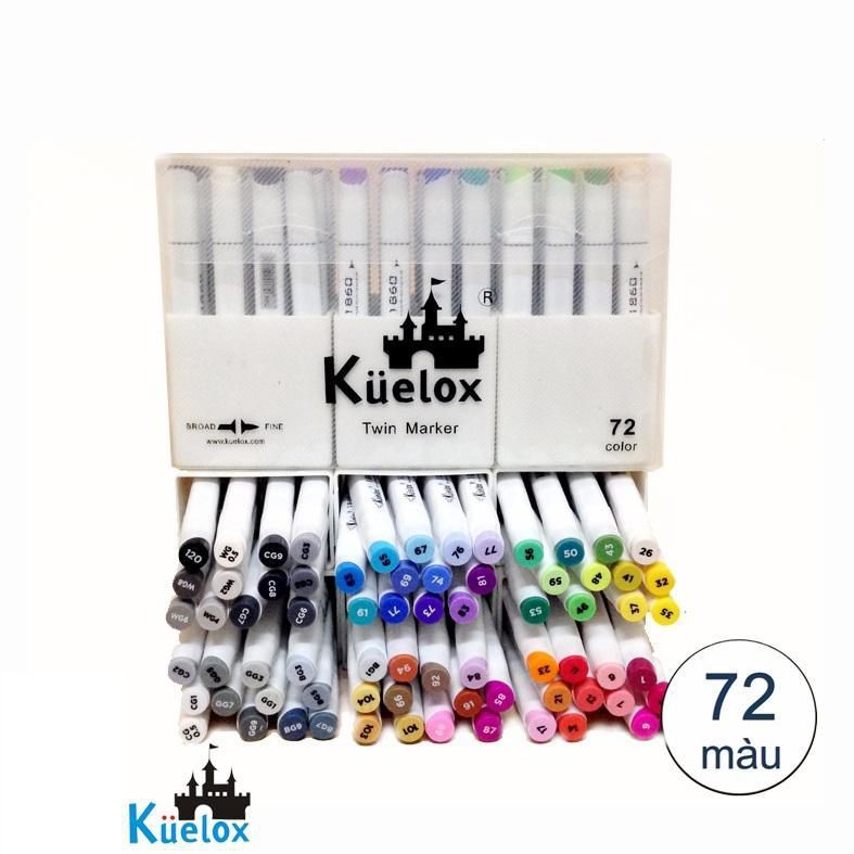 Bút Marker Kuelox 1860 Twin type Alcohol 72 màu