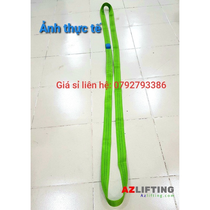 Cáp vải cẩu hàng 2 tấn bản 50mm may vòng tròn