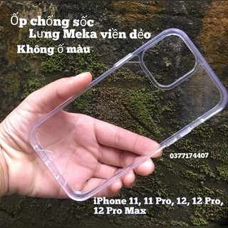 Ốp lưng trong cứng viền mềm iPhone 13,11, 11 Pro, 12, 12 Pro, 12 Pro Max hiệu Space chống sốc không ố màu ( Trong suốt )