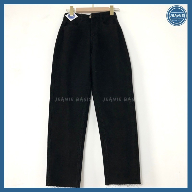 Quần baggy jean nữ JEANIE, quần baggy đen 400