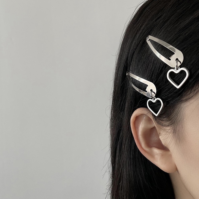 Kẹp tóc hình trái tim phong cách Hàn Quốc ngọt ngào mới