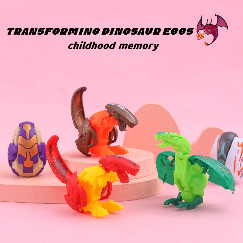 Đồ Chơi Quả Trứng Khủng Long Biến Hình Chống Rơi Chống Mài Mòn Cho Bé Trai