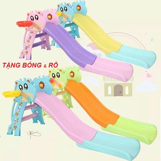 Cầu trượt cho bé yêu - tặng bóng rổ
