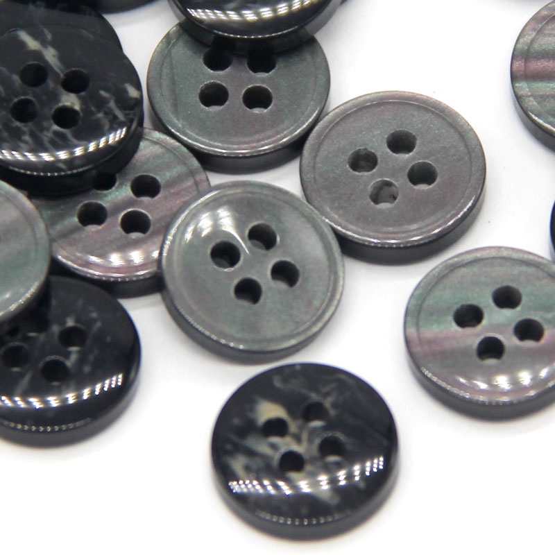 Set 30 Nút Áo Nhựa Hình Vỏ Sò Nhiều Màu 9/10/11/13mm