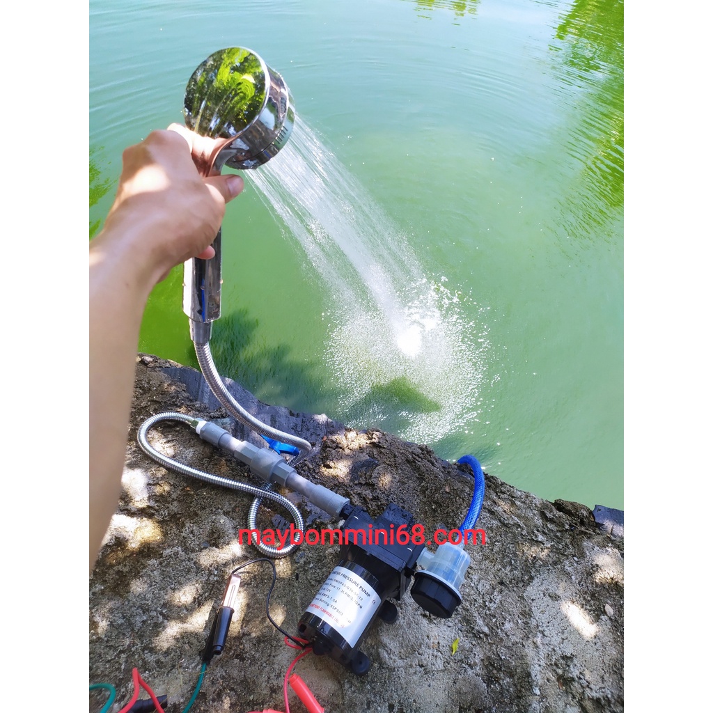 Máy bơm tăng áp 12v 100w cao cấp cho nhà ở di động mobihome, thiết bị sen tắm