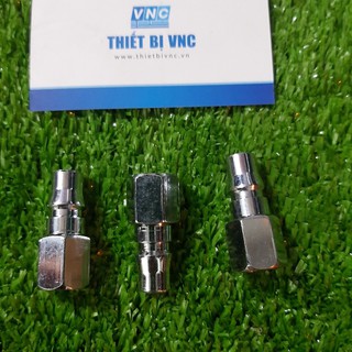 Bộ 3 Đầu đực nối nhanh khí nén ren trong 13mm