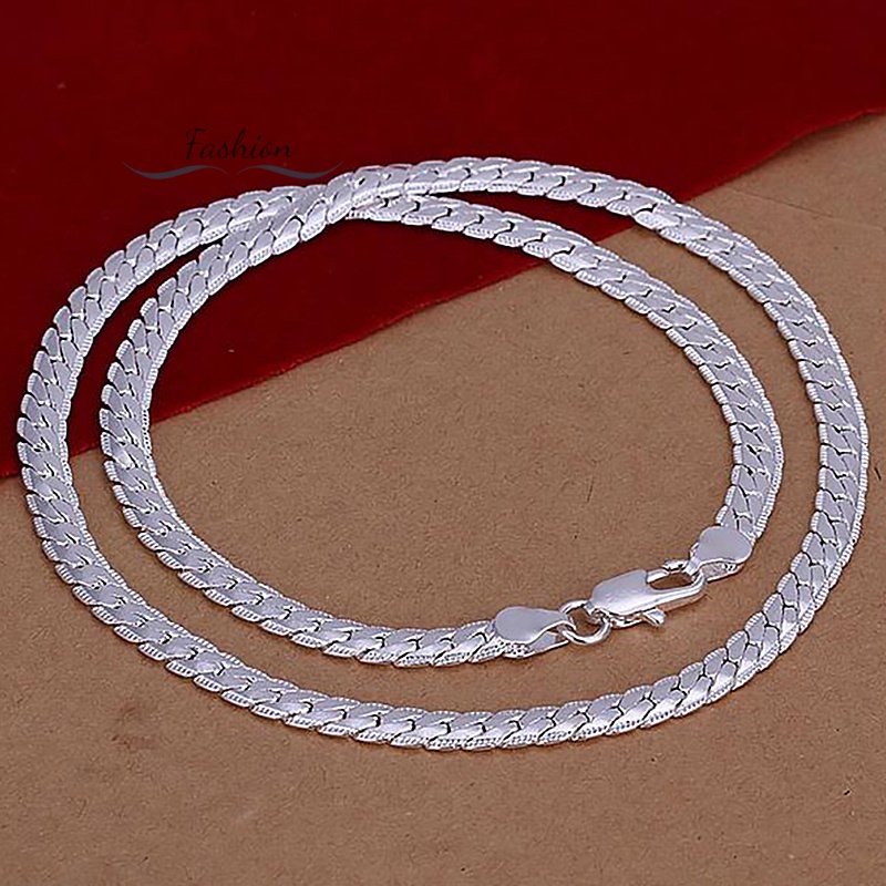 Dây chuyền hợp kim thiếc mạ bạc 925 cỡ 5mm phong cách thời trang dành cho nam