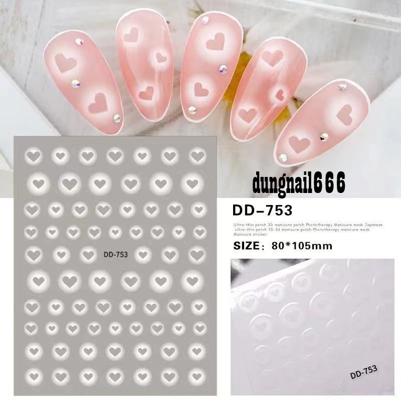 Sticker chữ mã mới trang trí nail dd753