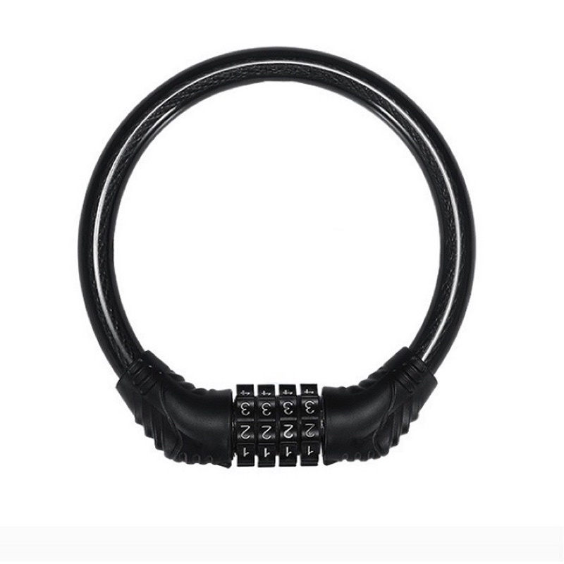 Khóa dây 4 số cao cấp cho xe đạp ( hàng chính hãng công ty )