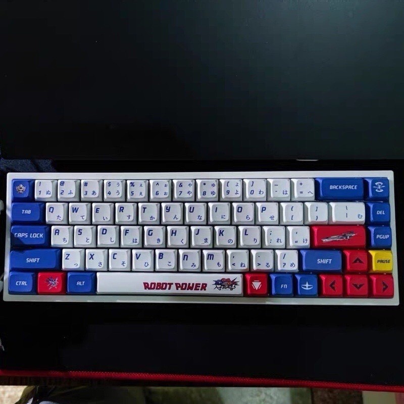 Gundam Keycap XDA  Anime Keycap PBT Dye sub Bàn phím cơ Keycap tùy chỉnh 120 phím