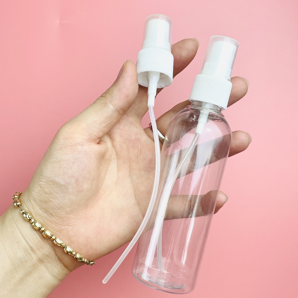Vỏ Chai xịt phun sương dung tích 100ml - đựng nước hoa, nước xịt khuẩn, tinh dầu, dung dịch sát khuẩn, tinh dầu bưởi