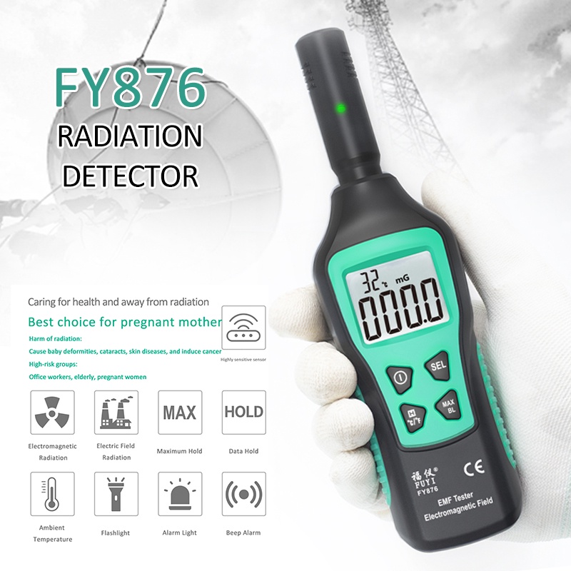 Máy Đo Bức Xạ Điện Từ EMF Cầm Tay FY876 Độ Chính Xác Cao