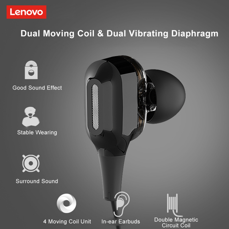 Tai Nghe Bluetooth 5.0 Không Dây Chống Nước Kèm Mic Cho Lenovo Xe66