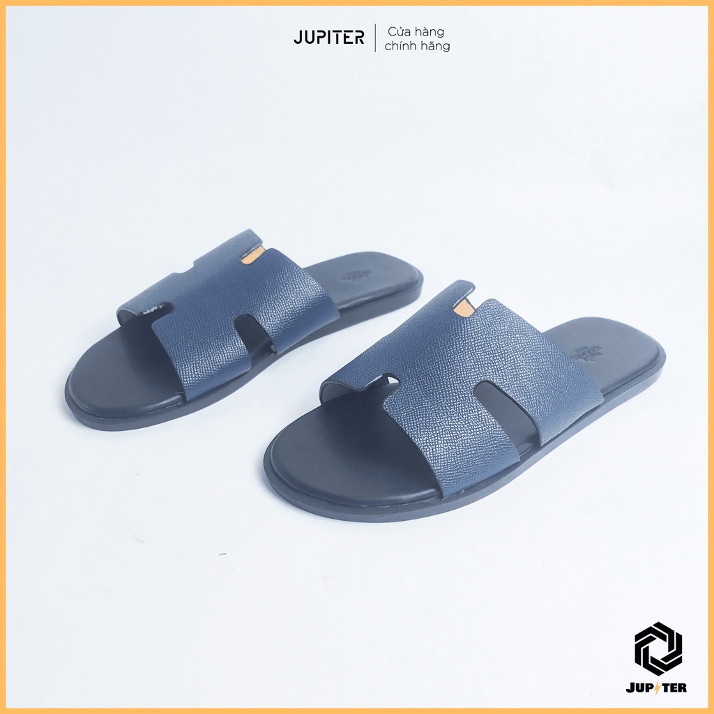 DÉP NAM QUAI NGANG HERMES XANH SẦN