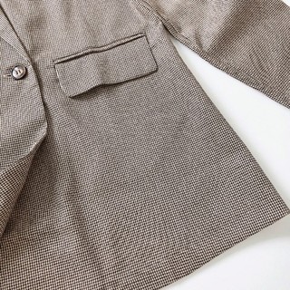 Áo vest blazer kẻ nâu cực chất