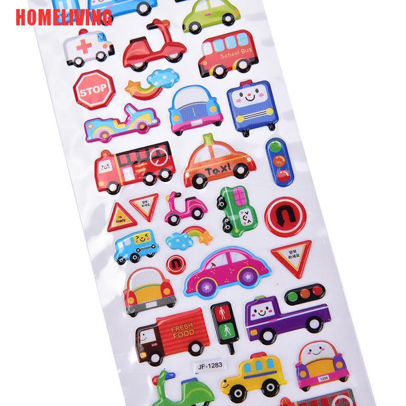 Set 2 Nhãn Dán Họa Tiết Bong Bóng Hoạt Hình Trang Trí Sổ Tay / Nhật Ký