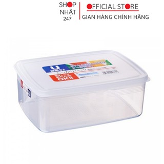 Hộp đựng thực phẩm 3L cỡ lớn nắp kín Nakaya nội địa Nhật Bản