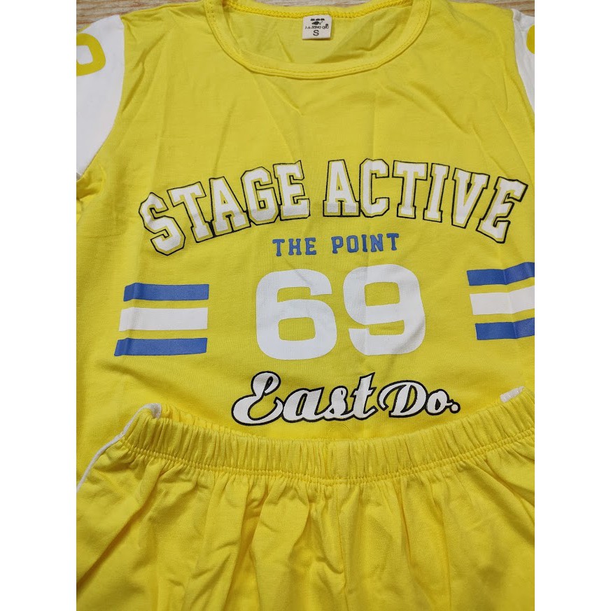 Bộ cotton size đại bé trai STAGE ACTIVE 69 dáng thể thao CÓ ẢNH + VIDEO