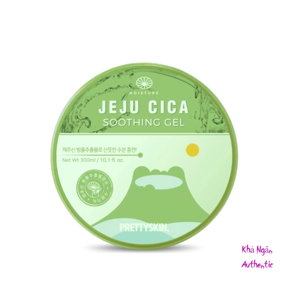 Mẫu Mới Gel Đa Năng Rau Má Jeju Cica, Lô Hội Prettyskin 300ml