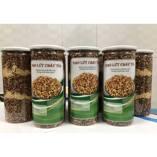 Gạo Lứt Cháy Tỏi mix Chà Bông - hũ 300g