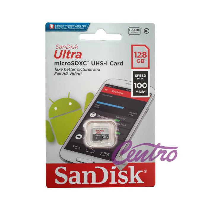 Thẻ Nhớ Sandisk MICRO SD 128GB 100MBPS 128GB 100 MBPS