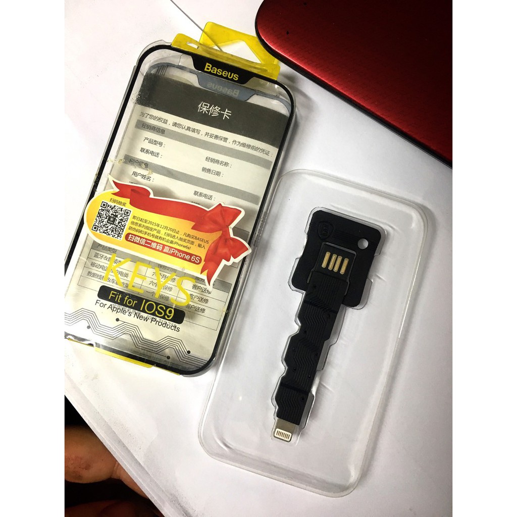 Thanh Lý  Cáp Lightnin+ Baseus ngắn 7cm sạc điện thoại máy tính bảng sạc dự phòng , Truyền dữ liệu tiện ích dễ mang t