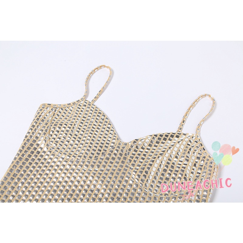 Đầm Dự Tiệc Hai Dây Khoét Sâu Gợi Cảm Dành Cho Nữ