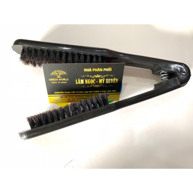 Lược kẹp duỗi kéo ép tóc lông 2 mặt cố định chia tóc    SIÊU TỐT bền cao cấp