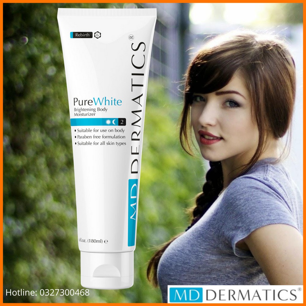 Kem Dưỡng Ẩm PureWhite. Hạn sử dụng Date mới nhất đến 2023. Chính Hãng MD Dermatics