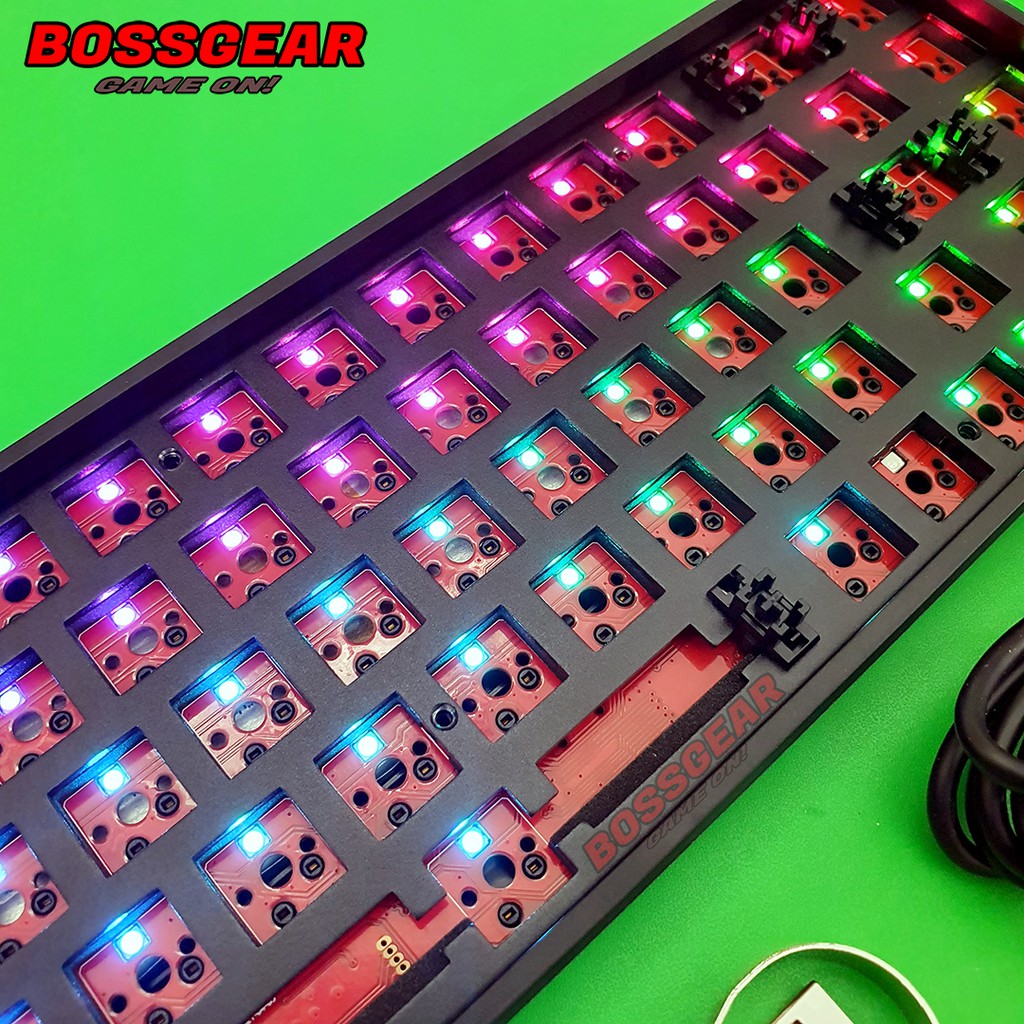 [Mã SKAMSALE03 giảm 10% đơn 200k] Bộ KIT DIY F68 RGB 3 chuẩn kết nối type-c 2.4G Bluetooth 5.0 Hotswap 5 pin có mút tiêu