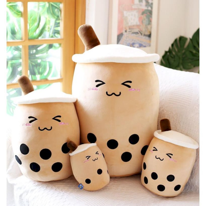 Gấu Bông Trà Sữa Chân Trâu Siêu Đáng Yêu, Thú nhồi bông Trà sữa cười cute, Gấu bông Cute