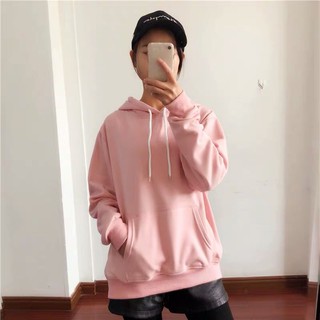 Áo Hoodie Trơn Nam Nữ MÀU HỒNG