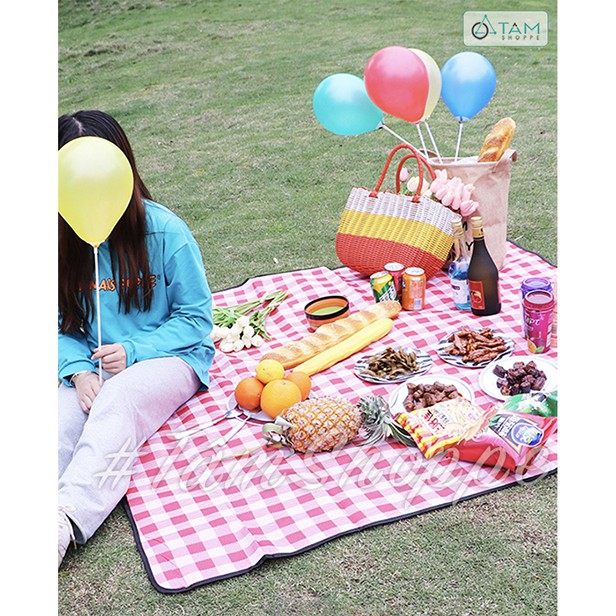 [CHỐNG THẤM NƯỚC] Thảm picnic dã ngoại vải chống thấm cao cấp 150x200cm