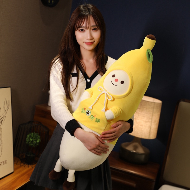 Gối Nhồi Bông Mềm Mại Hình Quả Chuối Dễ Thương