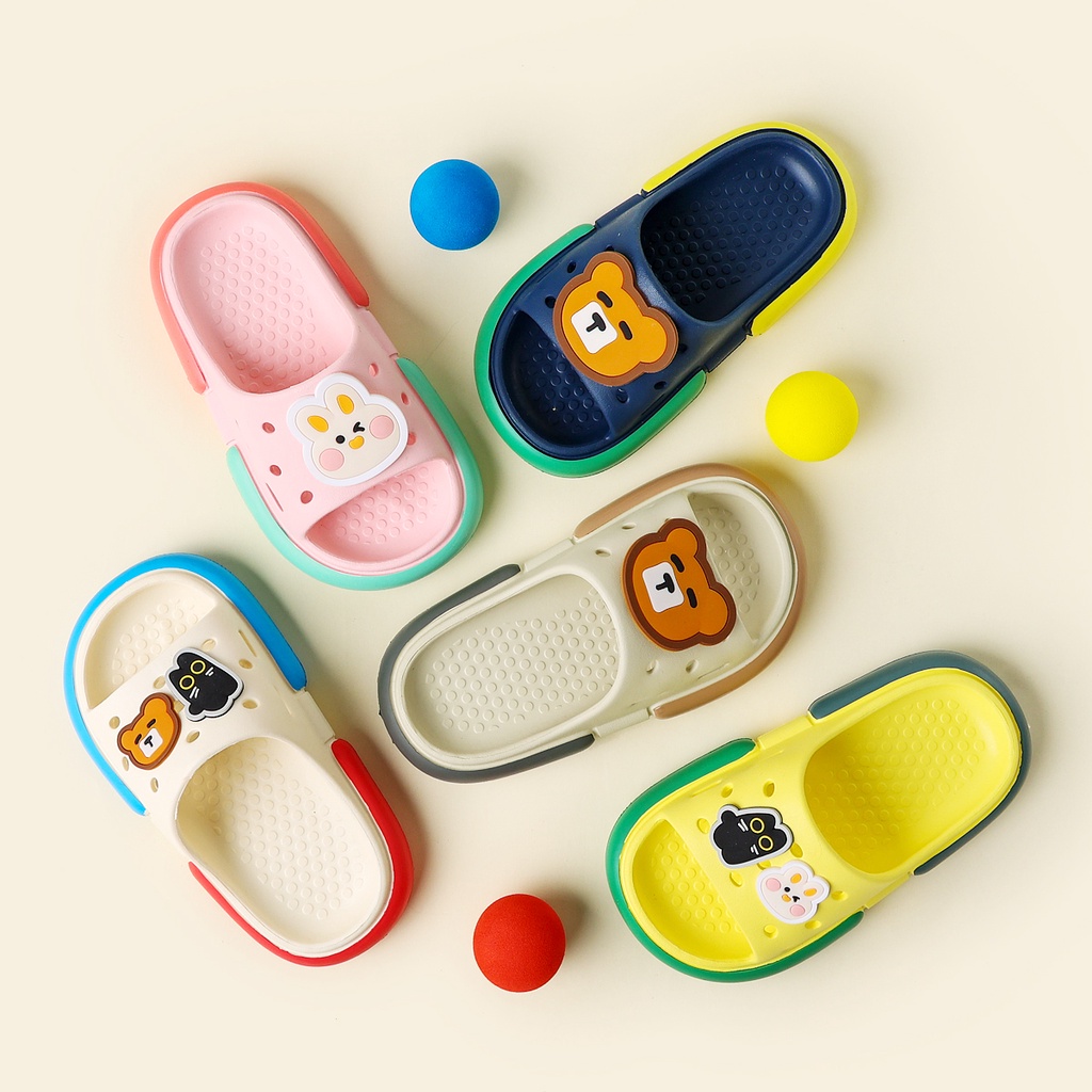 2022 mới cheerful mario Dép cho bé sục Crocs hãng Cheerful Mario siêu nhẹ, êm chân, chống trơn trượt