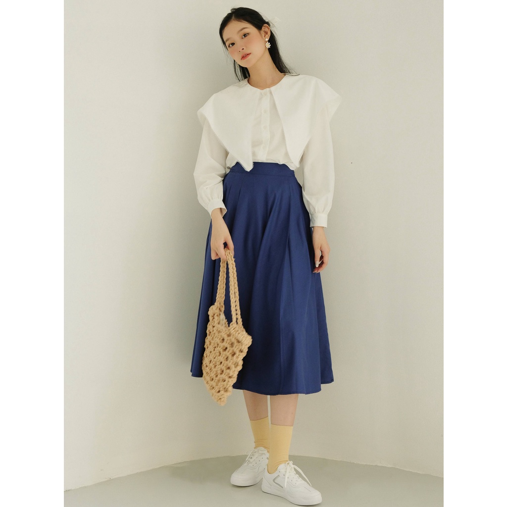 THE19CLUB - Chân váy cotton chun lưng - Ceci skirt