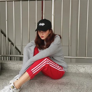 Quần joggers đỏ 3 sọc thể thao cao cấp