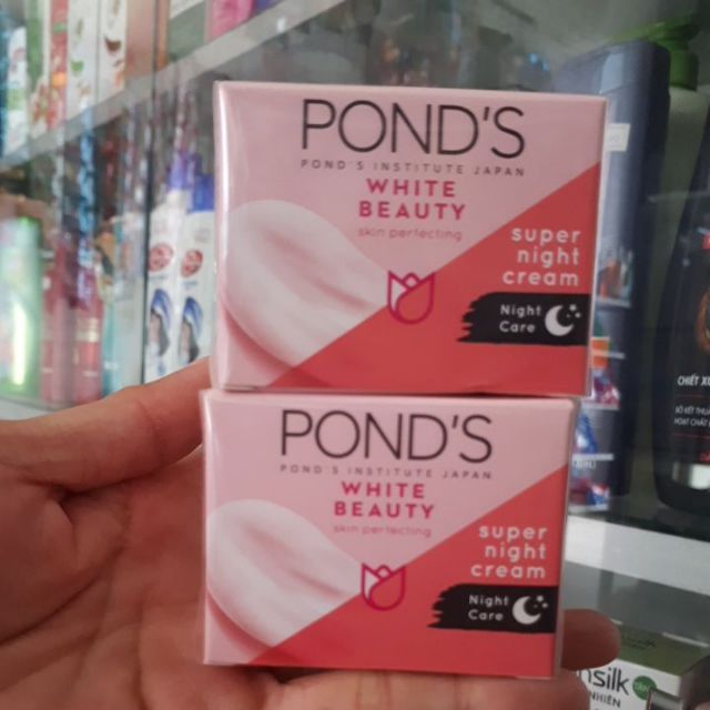 KEM DƯỠNG DA PONDS ĐÊM 30GR MẪU MỚI_TRẮNG MỊN,MỜ ĐỐM NÂU!