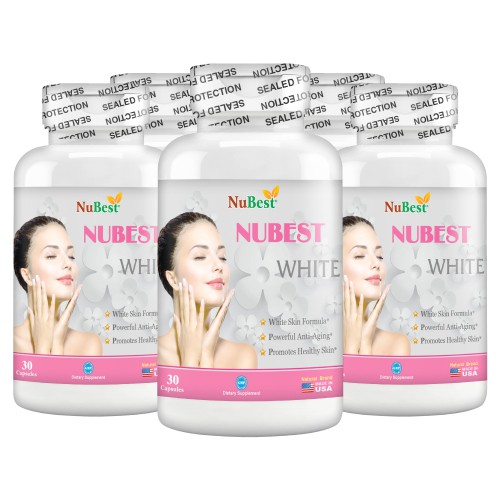 [Combo 5 Tặng 1] Thực Phẩm Bảo Vệ Sức Khoẻ Hỗ Trợ Sáng Da Của Mỹ NuBest White Hộp 30 Viên