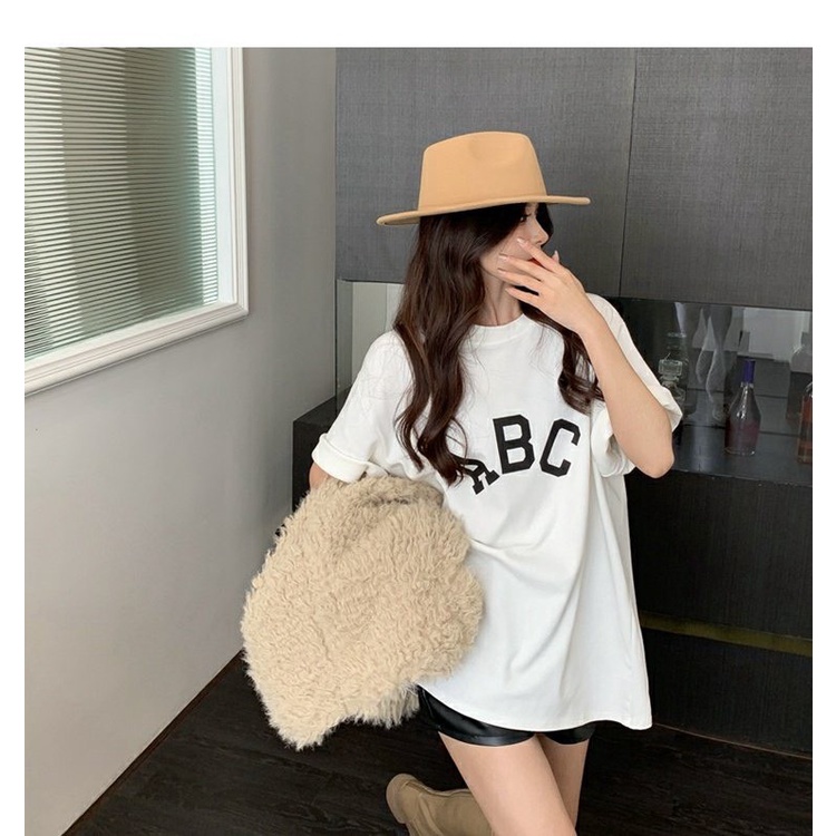 Áo Thun tay lỡ ABC form rộng in hoạ tiết, áo phông nam nữ unisex oversize, phông 100% cotton co giãn cao cấp