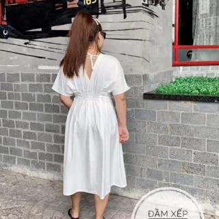 ĐẦM XẾP LI EO BIGSIZE VINTAGE