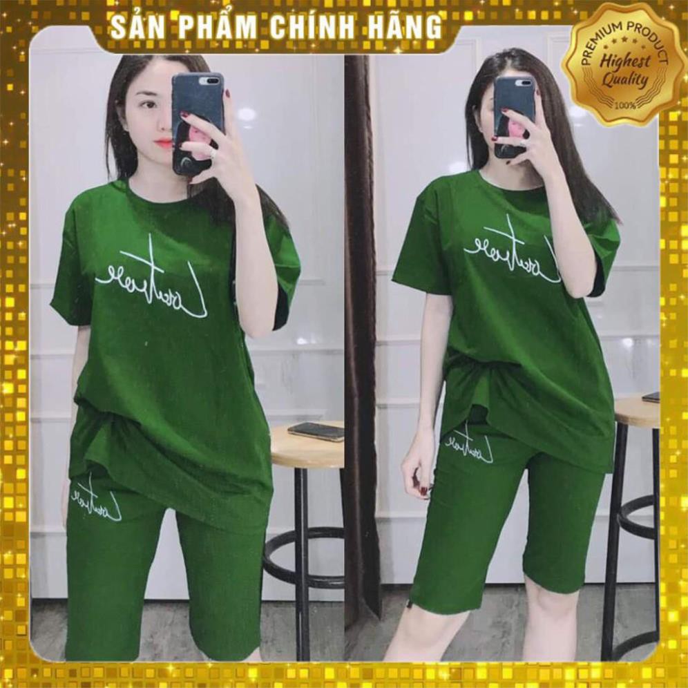 Set Bộ Lửng thun thêu 💖 Đồ Bộ Nữ 💖 Hàng Quảng Châu 100%