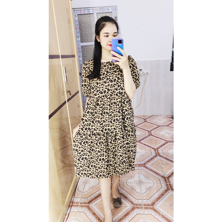 Đầm bầu thời trang công sở M292 chất lụa hàn thiết kế Mom and Baby