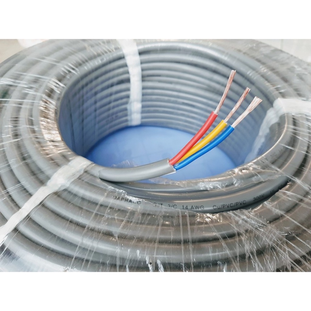 100m Dây Điện 3 Lõi 3x2.5 Đồng Nguyên Chất 2 Vỏ Bọc Fadaco