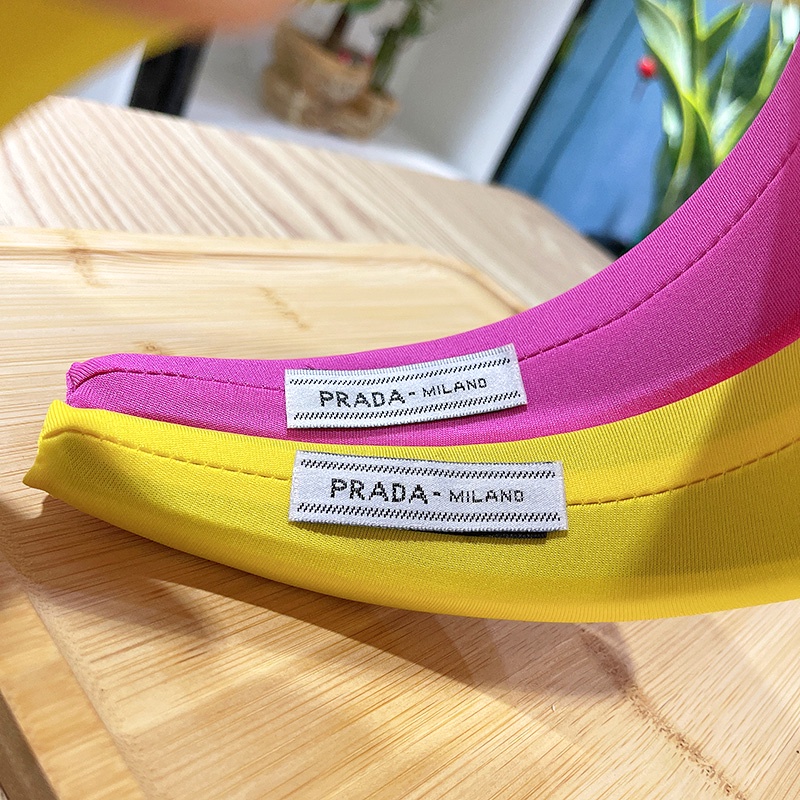 Băng Đô Cài Tóc Bản Rộng Nhiều Màu Sắc Thời Trang Phong Cách Vintage Prada thương hiệu