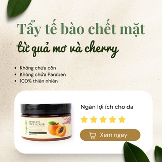 Tẩy tế bào mặt và cơ thể Mơ anh đào cho làn da mềm mại và rạng rỡ 100ml 300ml Chính Hãng AZANMI