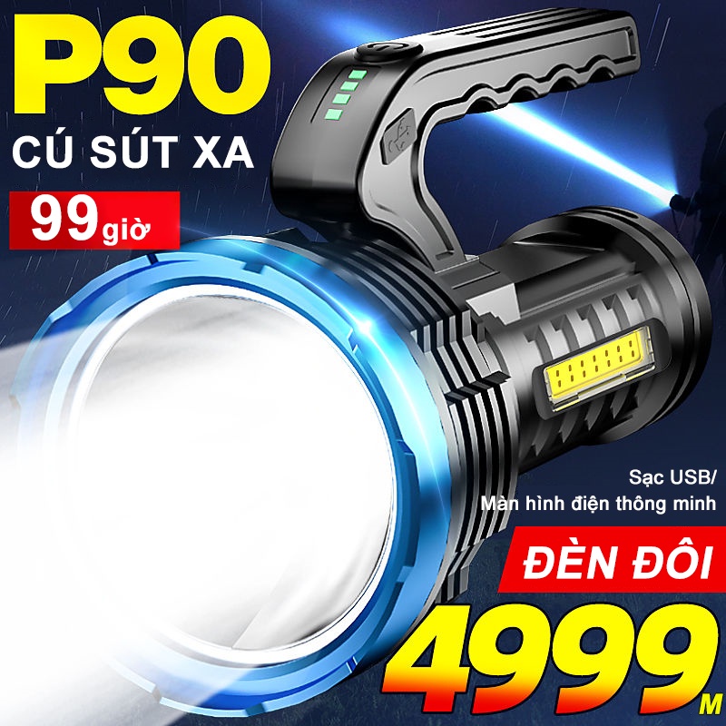 Đèn Pin Siêu Sáng Có Thể Sạc Lại Thiết Kế Tiện Dụng